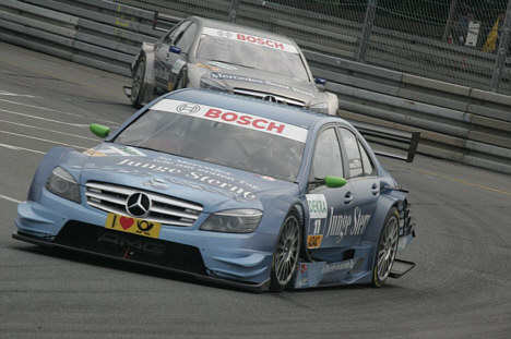 Mercedes Benz kørere Jamie Green tog sin tredje sejr i træk på Norisring.